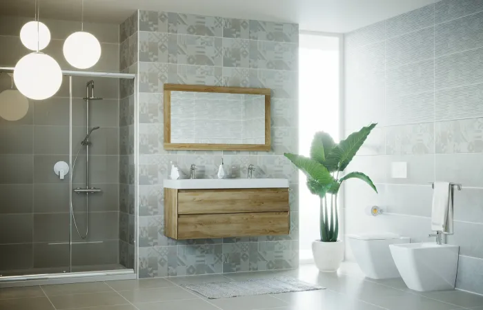 Ambientazione natural per bagno