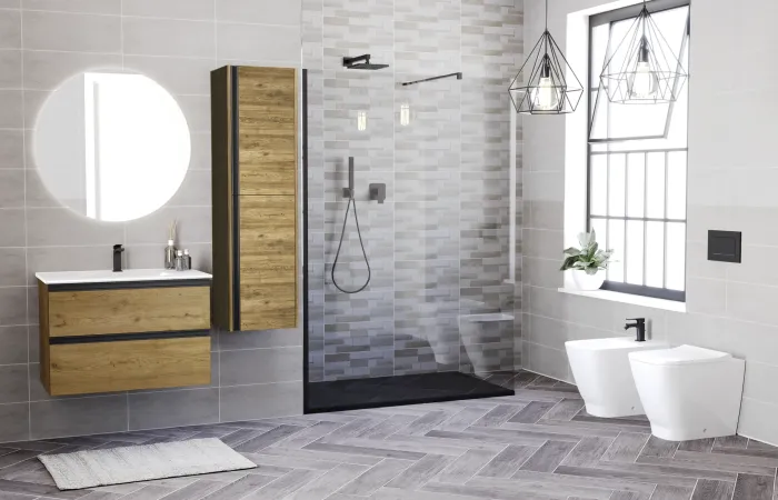 Ambientazione bagno industrial